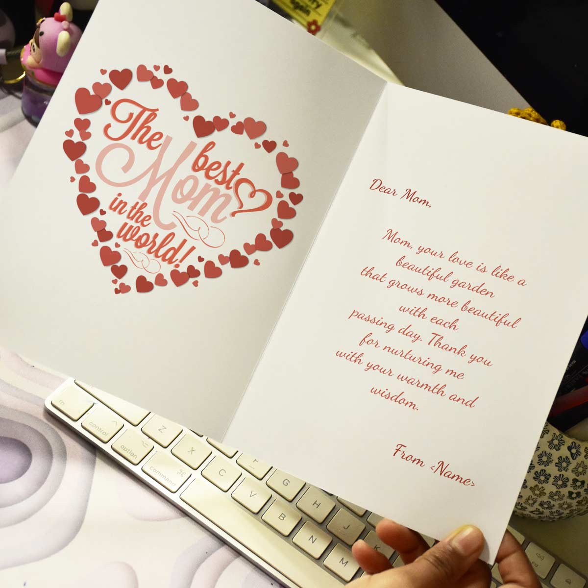Customized Mom Forever Friend Photo Greeting Card Gift For Mother
