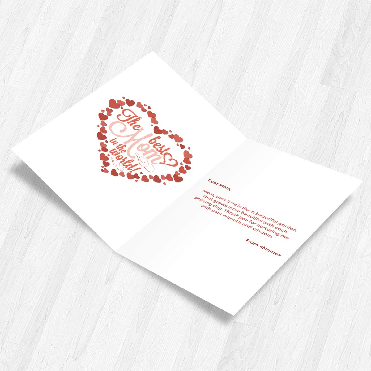 Customized Mom Forever My Friend Photo Greeting Card Gift For Mother 2