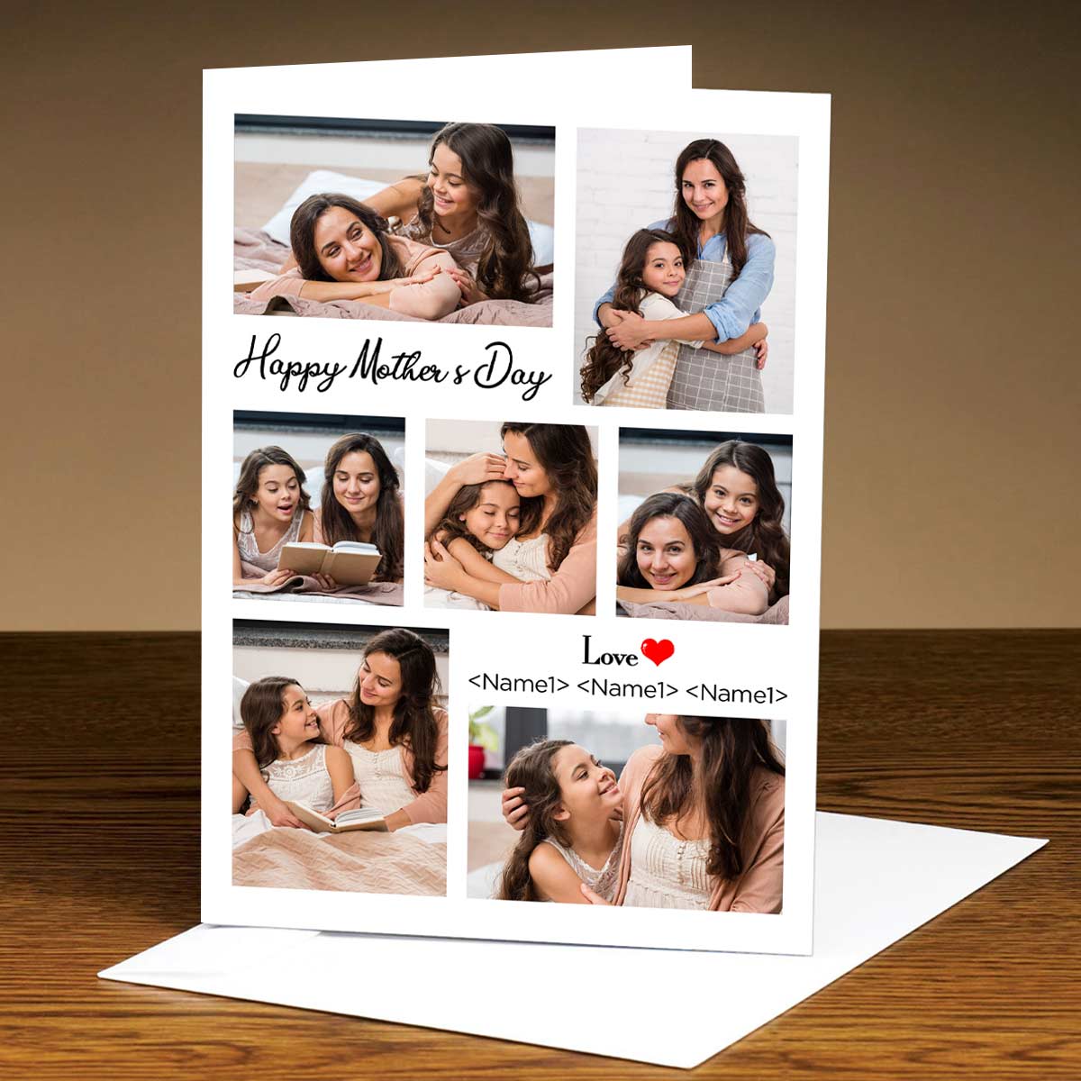 Personalized Happy Mother's Day Photo Greeting Card Gift For Mom 1