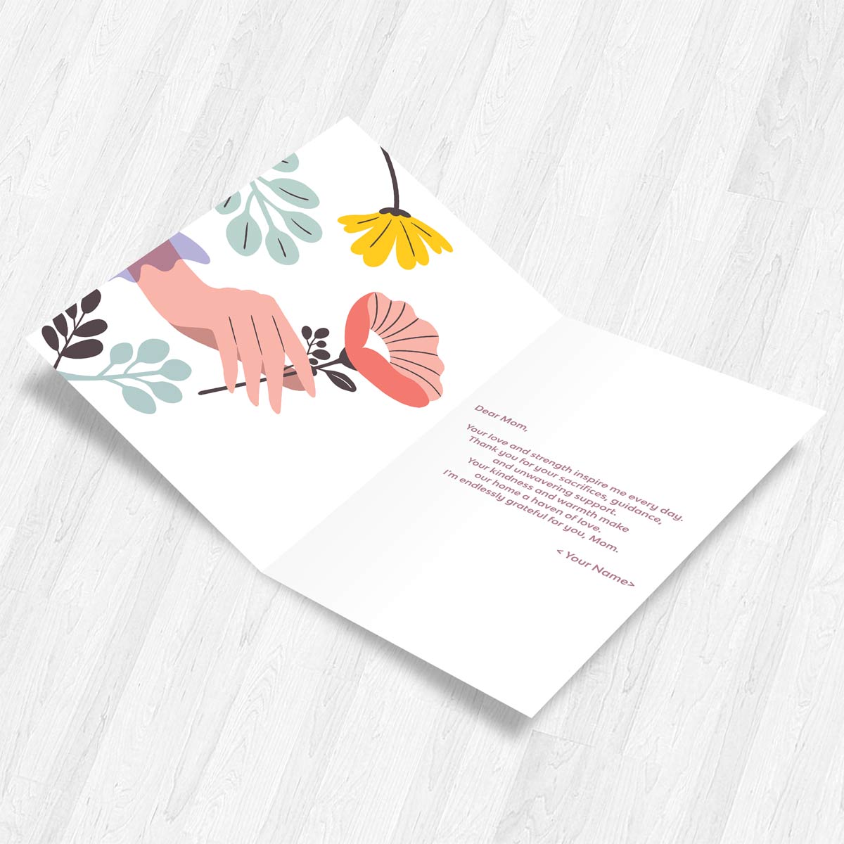 Personalized Happy Mother's Day Photo Greeting Card Gift For Mom 2