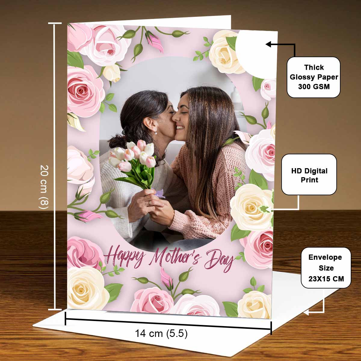 Personalized Happy Mothers Day Photo Greeting Card Gift For Mom 5