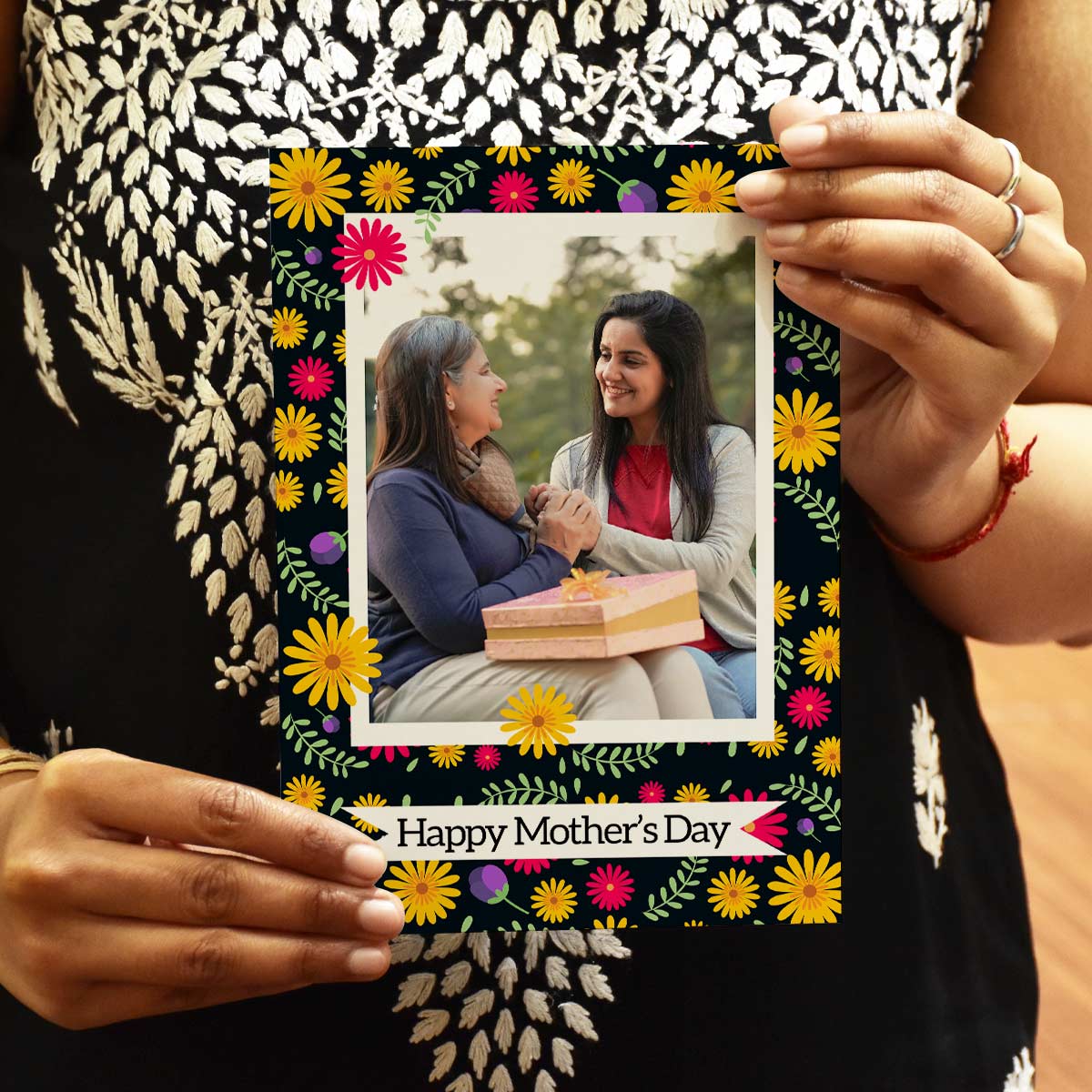 Customized Best Mom Ever Photo Greeting Card Gift For Mother's Day_1