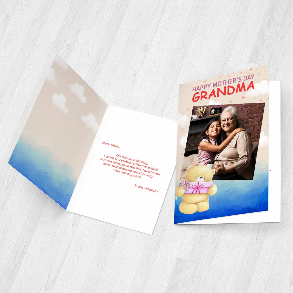 Happy Mothers Day Grandma Greeting Card Gift For Grand Maa-3