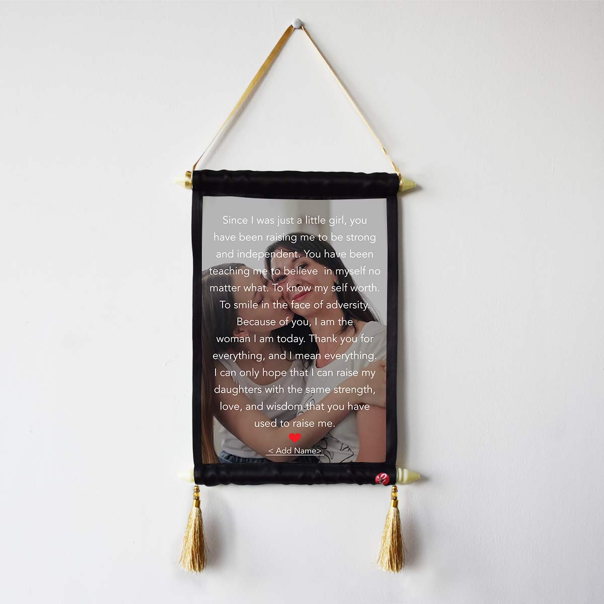 Customized Photo With Message Scroll Gift For Mother's Day-2