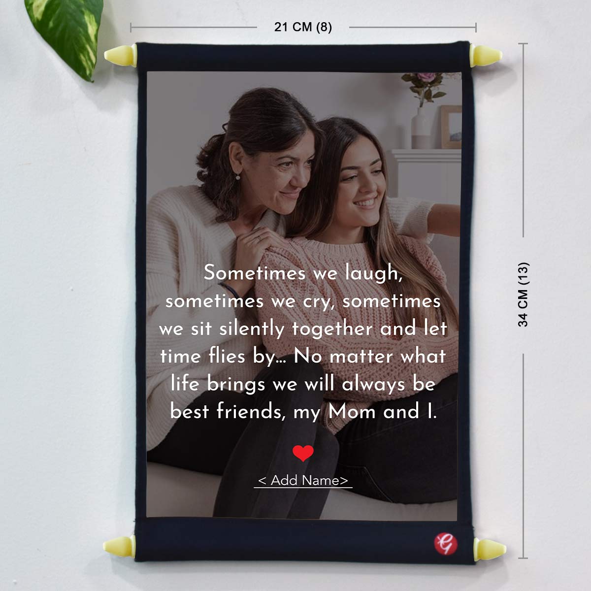 Customized Us Poly Satin Photo Scroll Gift For Mother's Day-3