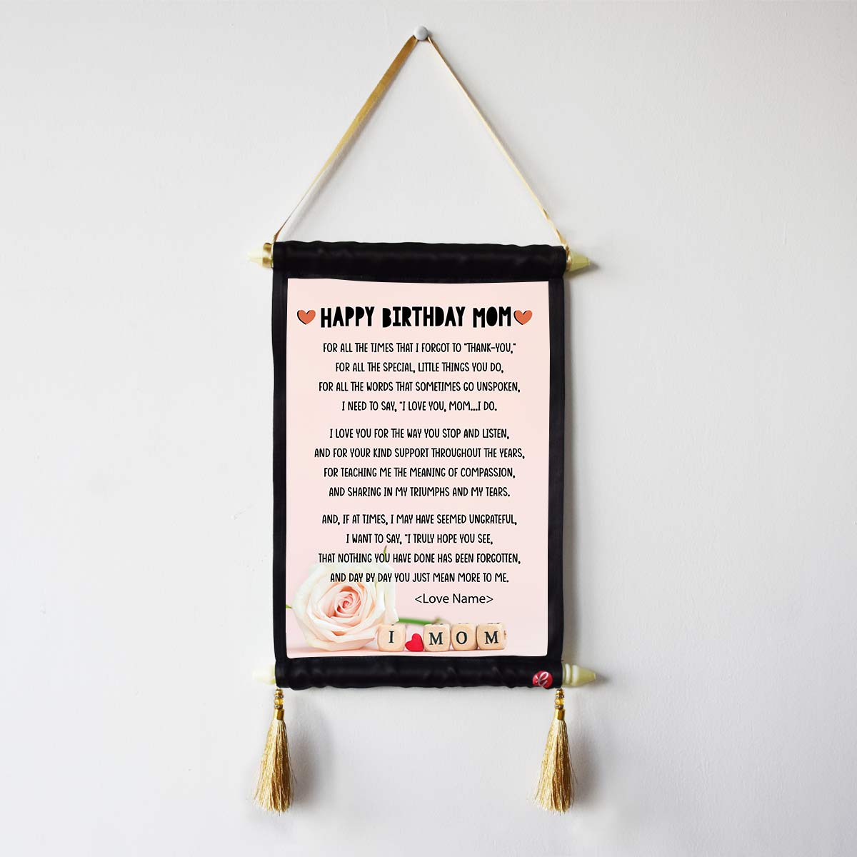 Personalised Happy Birthday Mom Scroll-5