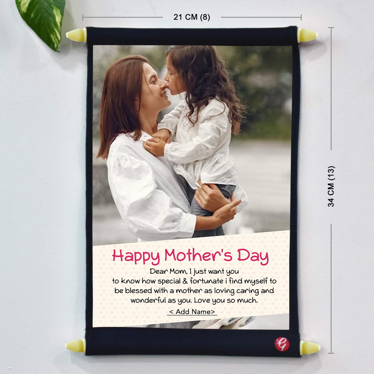 Personalized Happy Mother's Day Photo Scroll Gift For Mom-6