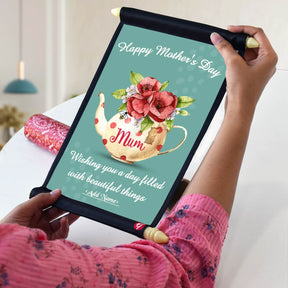 A Day Filled with Beautiful Things Mothers Day Gift Satin Scroll