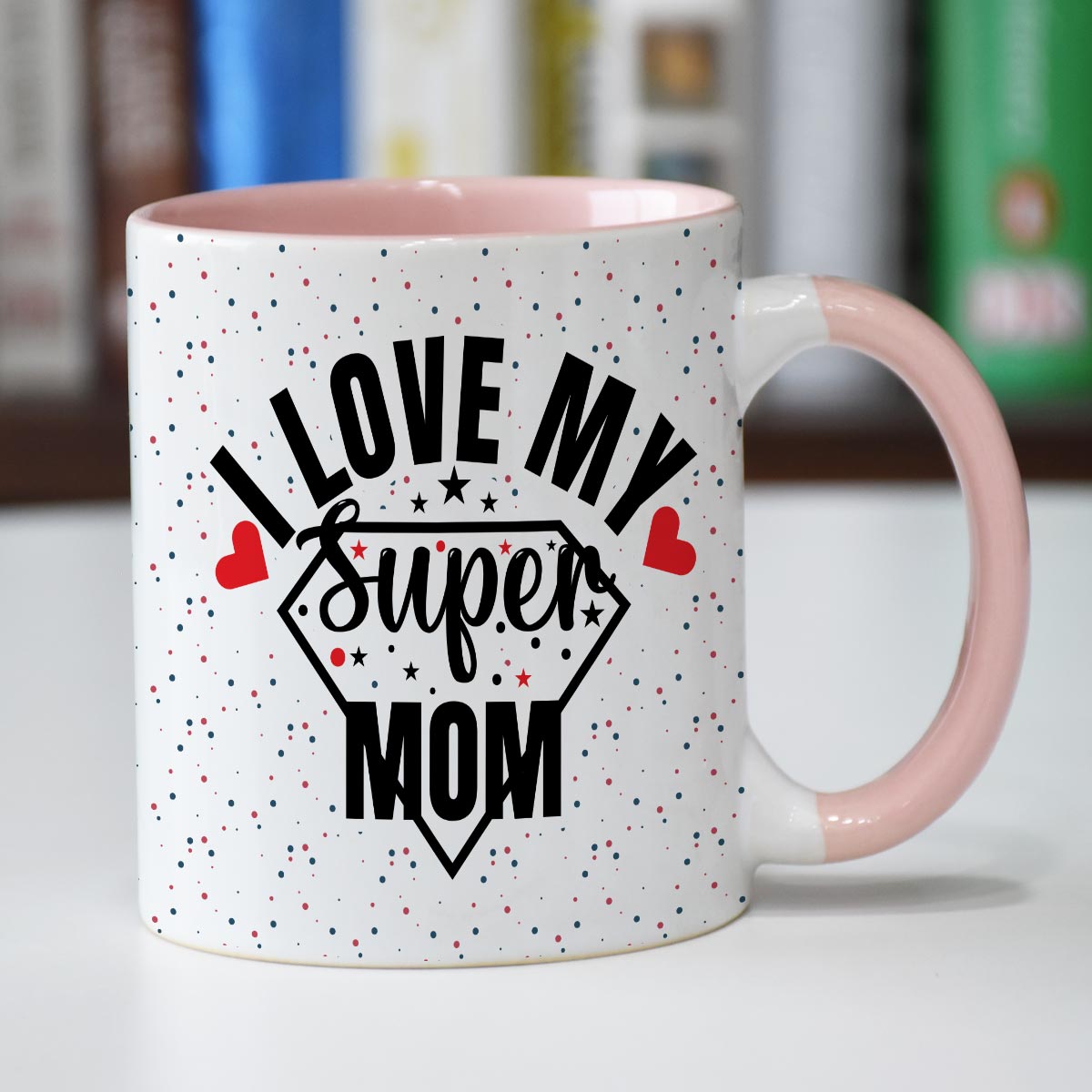 I Love My Supermom Coffee Mug Gift For Mom 1
