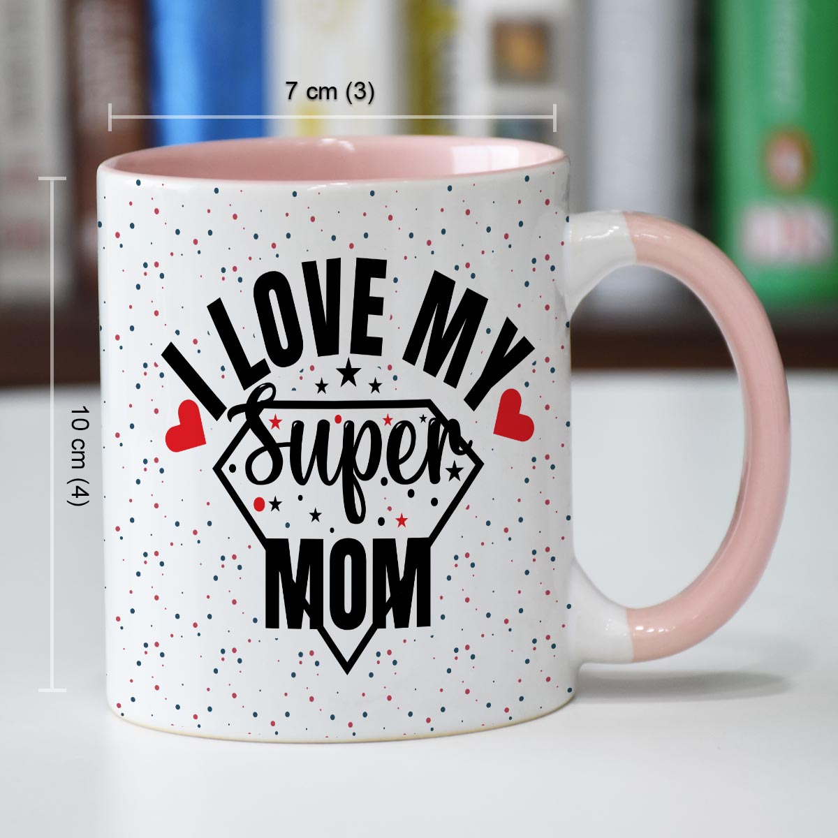 I Love My Supermom Coffee Mug Gift For Mom-4
