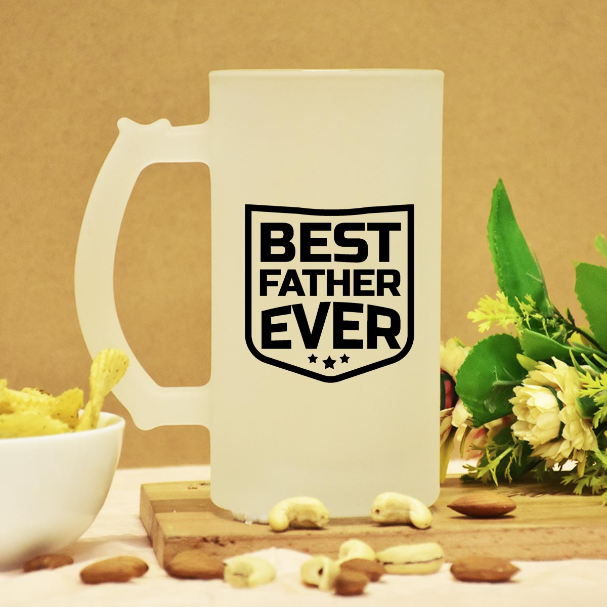 Best Ever Father Frosted Beer Mug