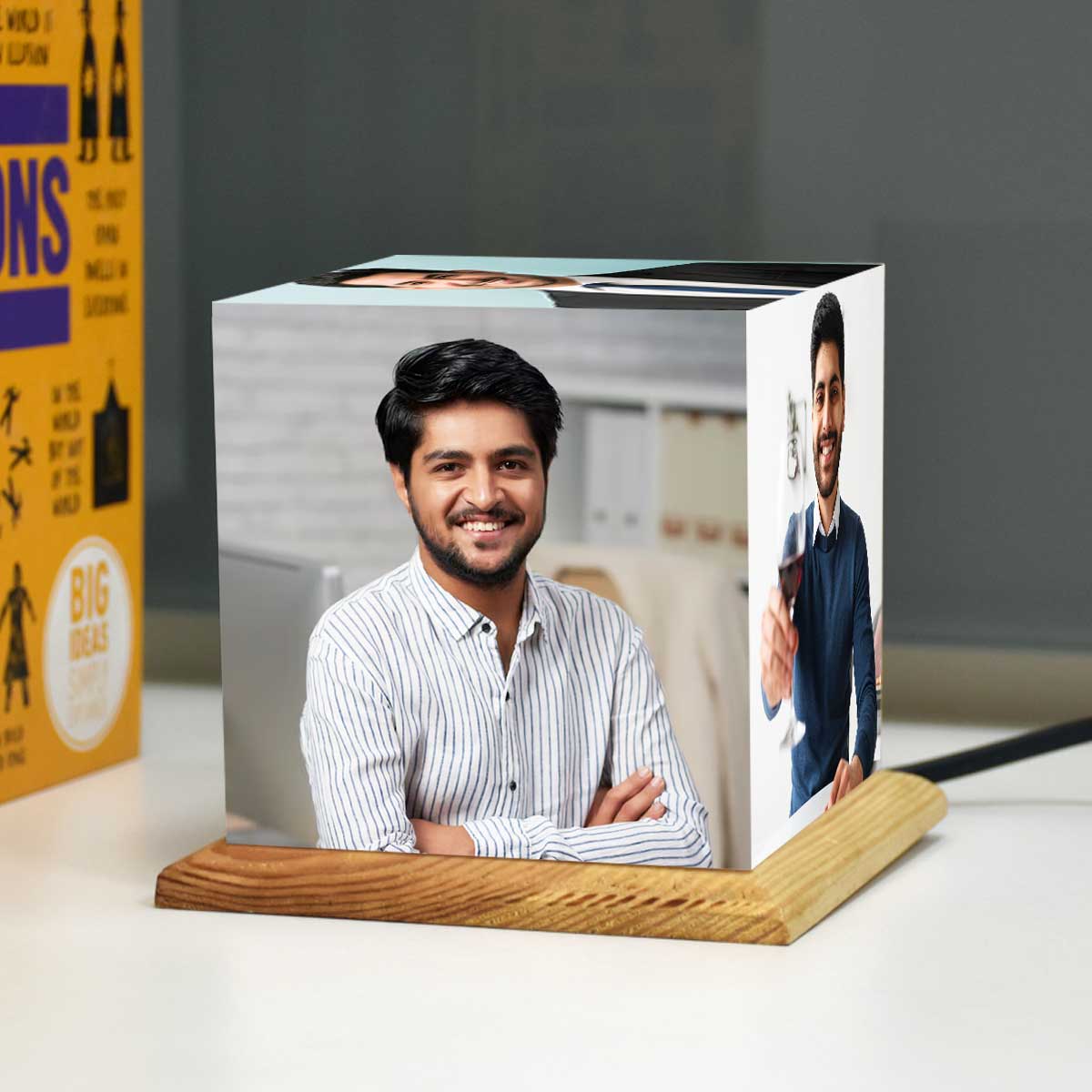Personalized Mini Cube Photo Lamp for Brother