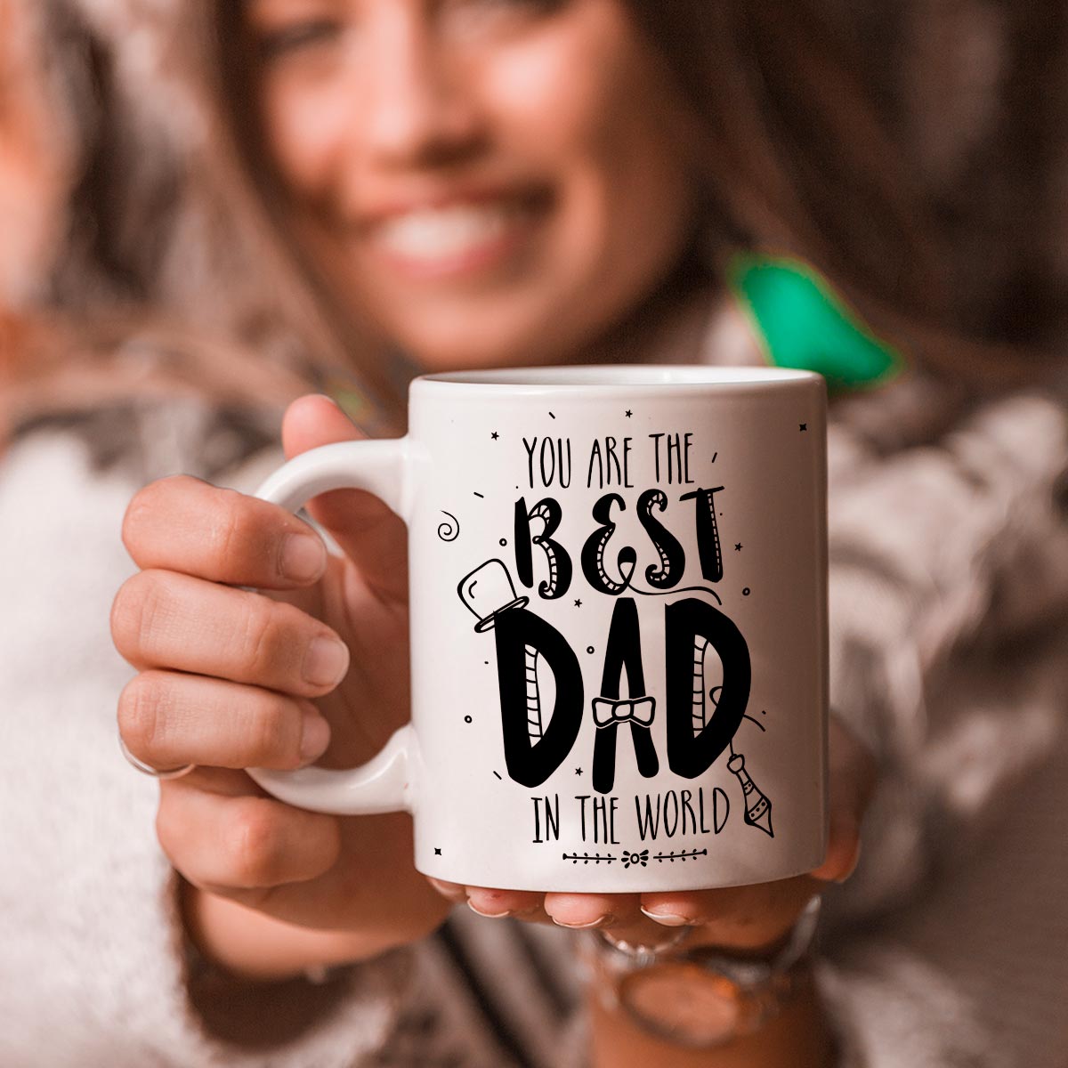 Customized You're The Best Dad In World Coffee Mug For Father's Day 4
