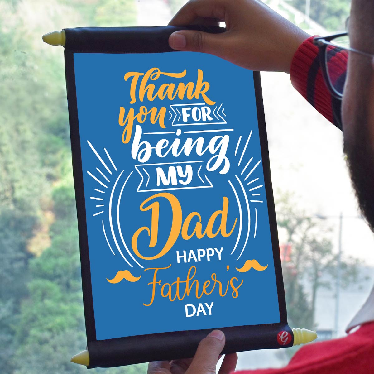 Thank You For Being My Dad Scroll Gift For Father's Day 1
