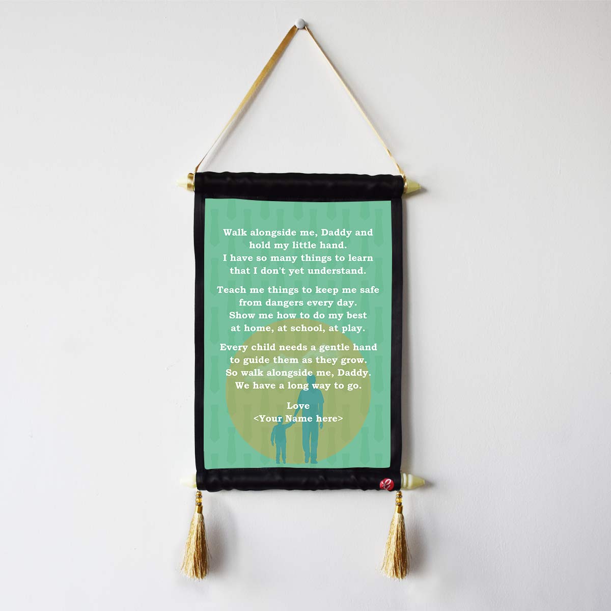 Walk Alongside Me Scroll Gift For Dad 5