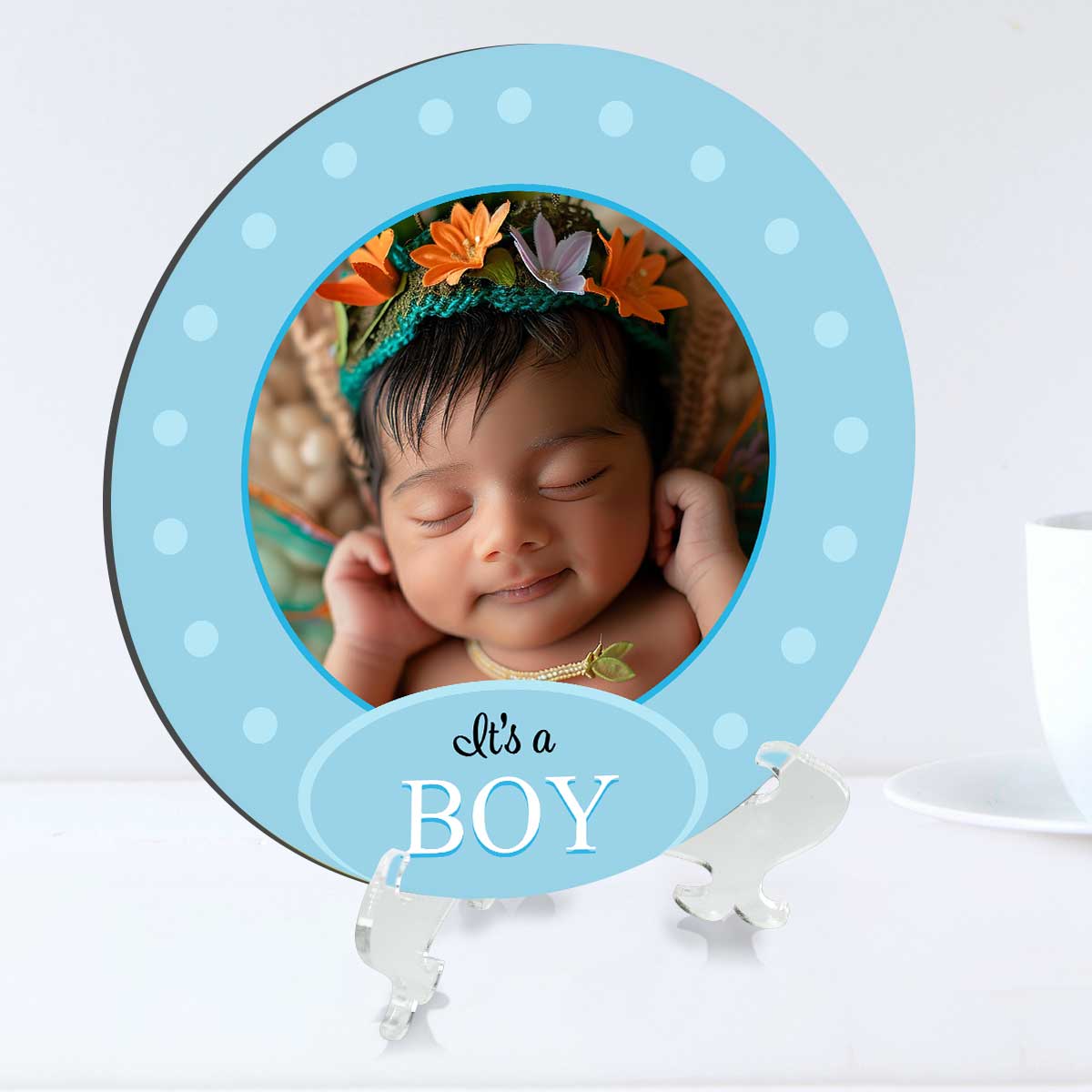 Personalised It's a Boy MDF Plate Gift