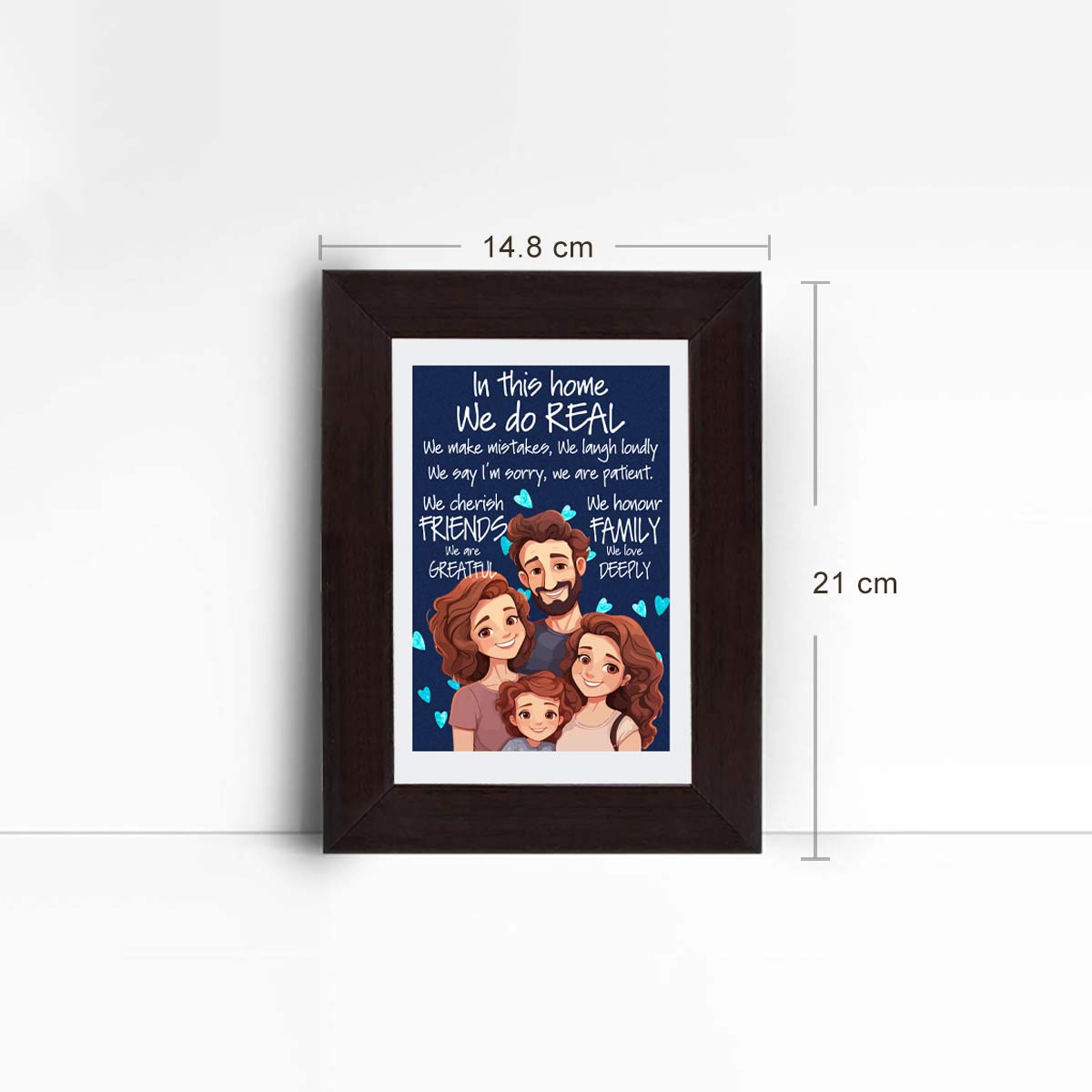 In this home We do Real Wooden Poster Frame for Family