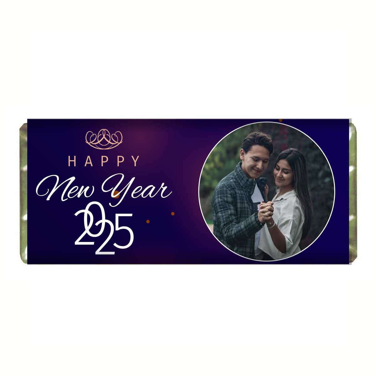 Personalized Happy New Year Wishes Photo Chocobar For Friends, Bf, Gf, Bff