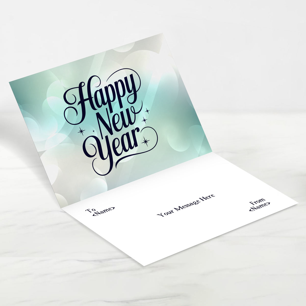 Personalized Happy New Year Photo Greeting Card for Family & Friends