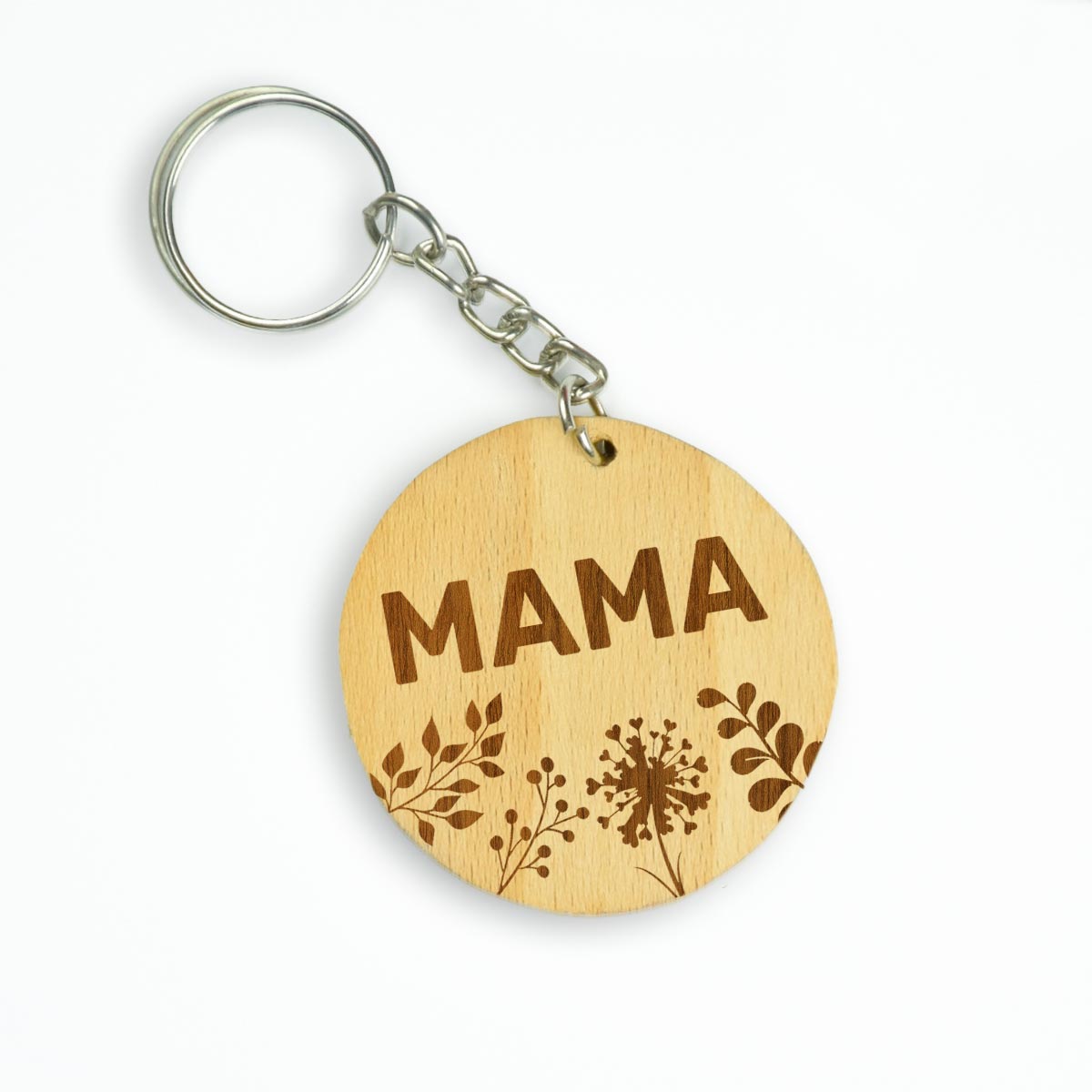 Mama Engraved Wooden Keychain For Mama