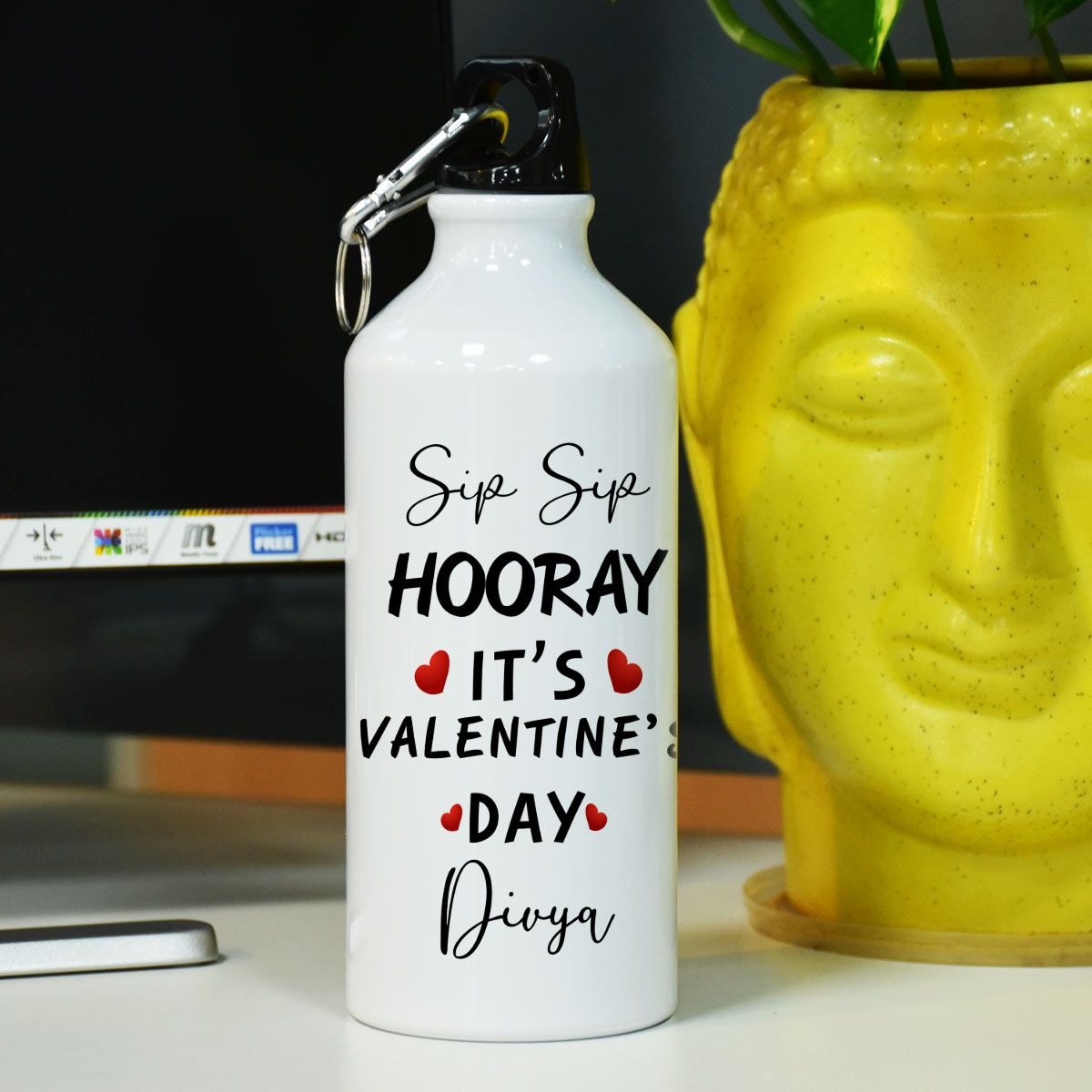 Personalized It's Valentine's Day Bottle Gift For Valentine's Day