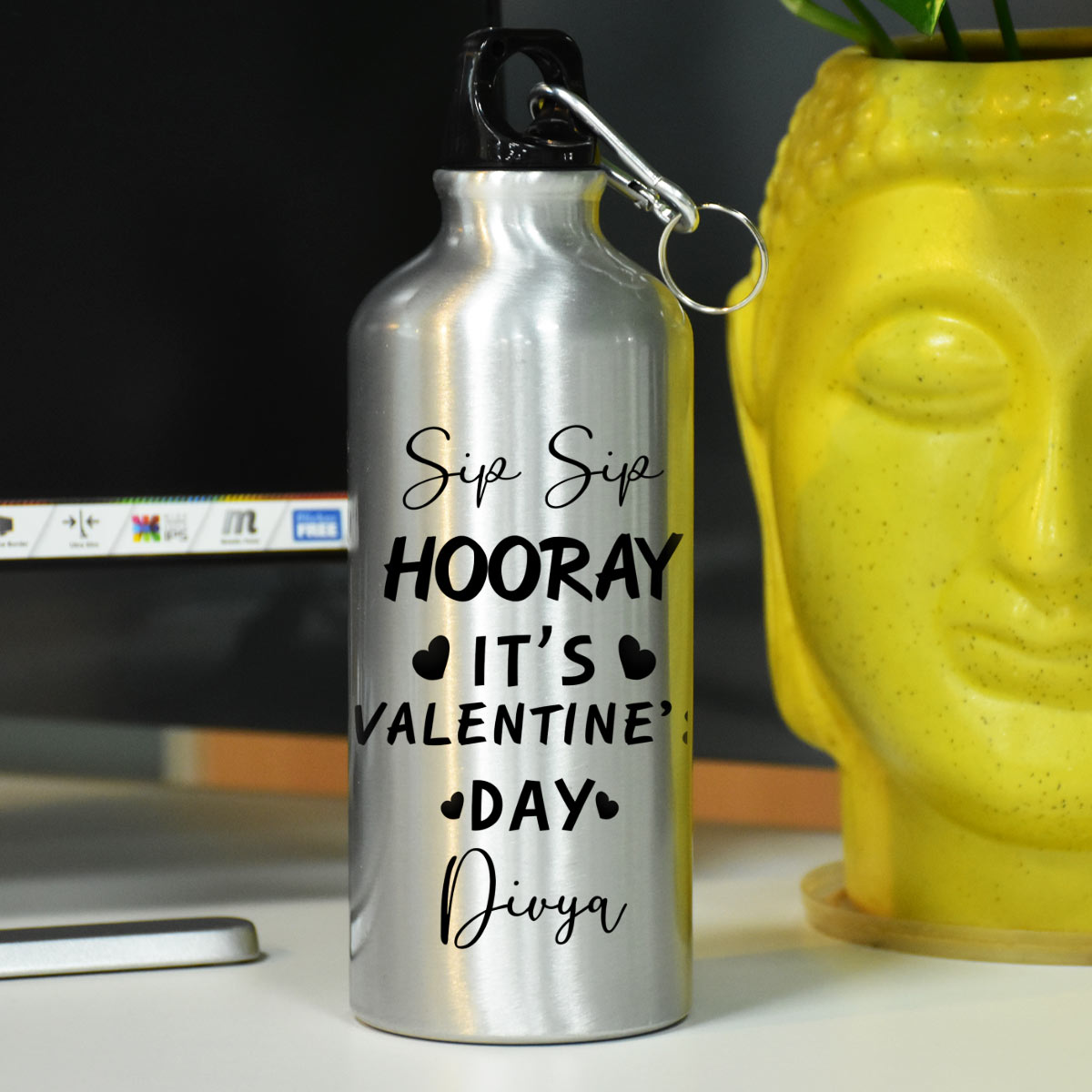 Personalized It's Valentine's Day Bottle Gift For Valentine's Day