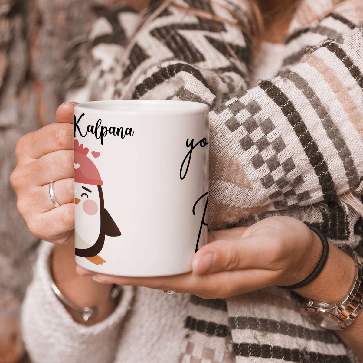 Personalized You Are My Penguin Couple Coffee Mug Set Of 2 For Valentine's Day