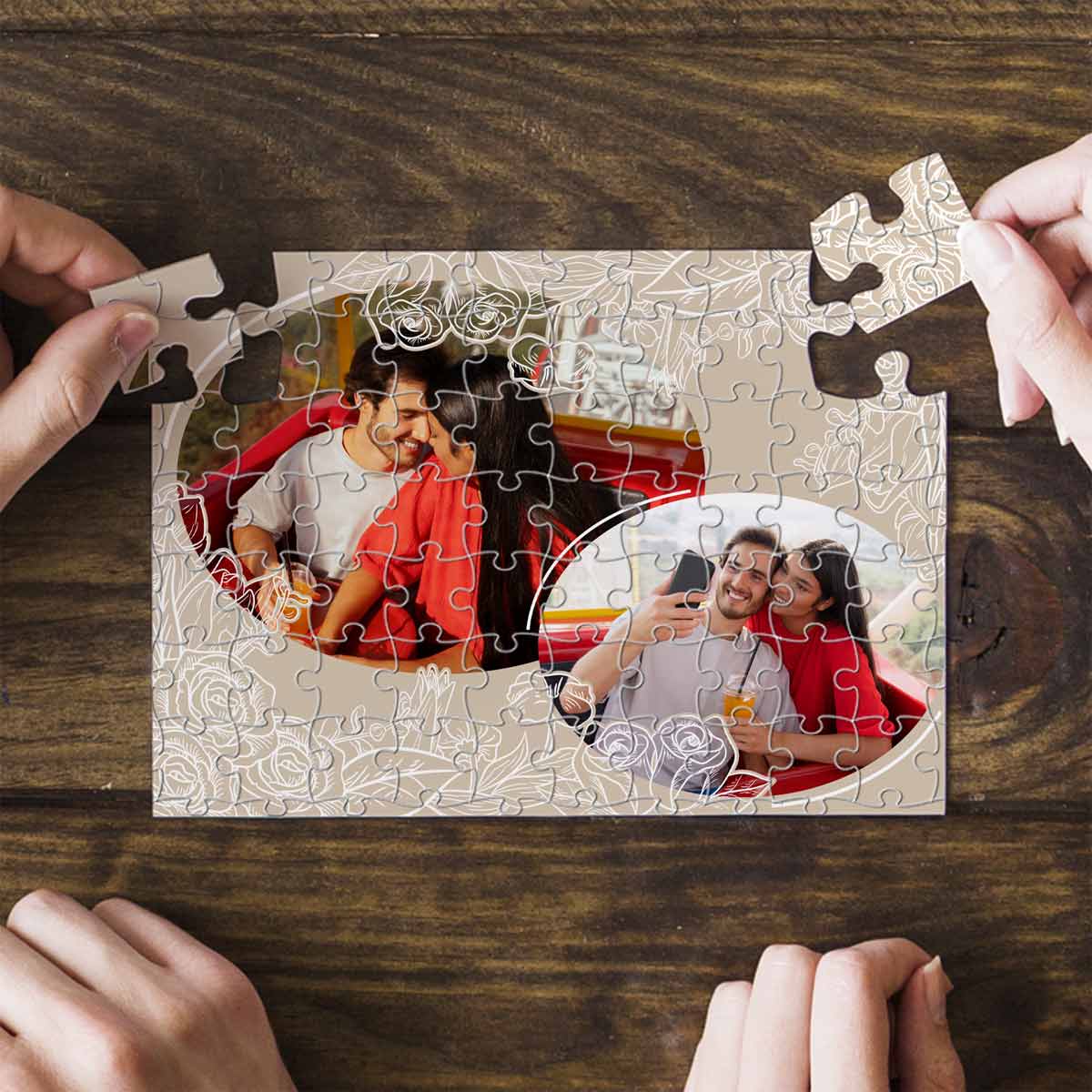 Personalized Love Story Jigsaw Puzzle Gift For Couple