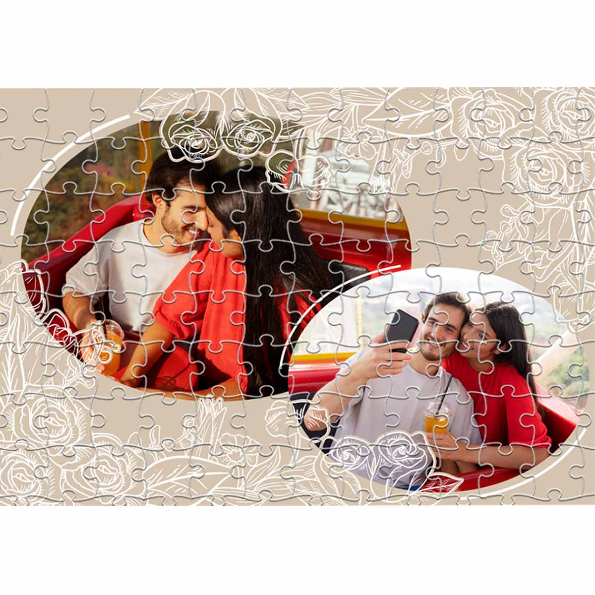 Personalized Love Story Jigsaw Puzzle Gift For Couple