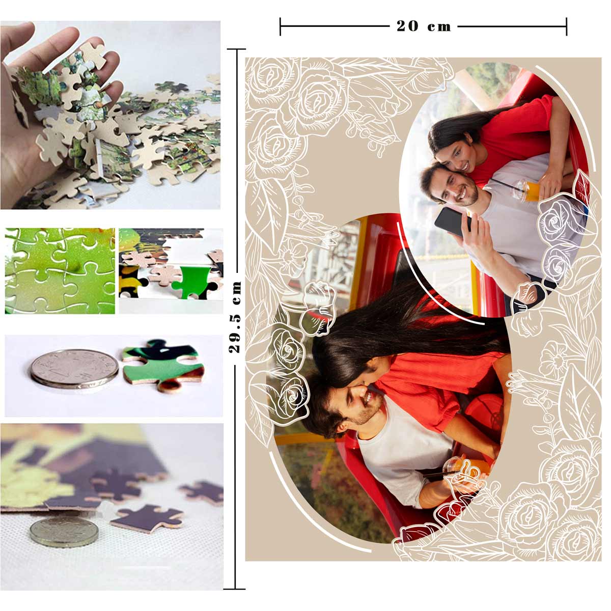 Personalized Love Story Jigsaw Puzzle Gift For Couple
