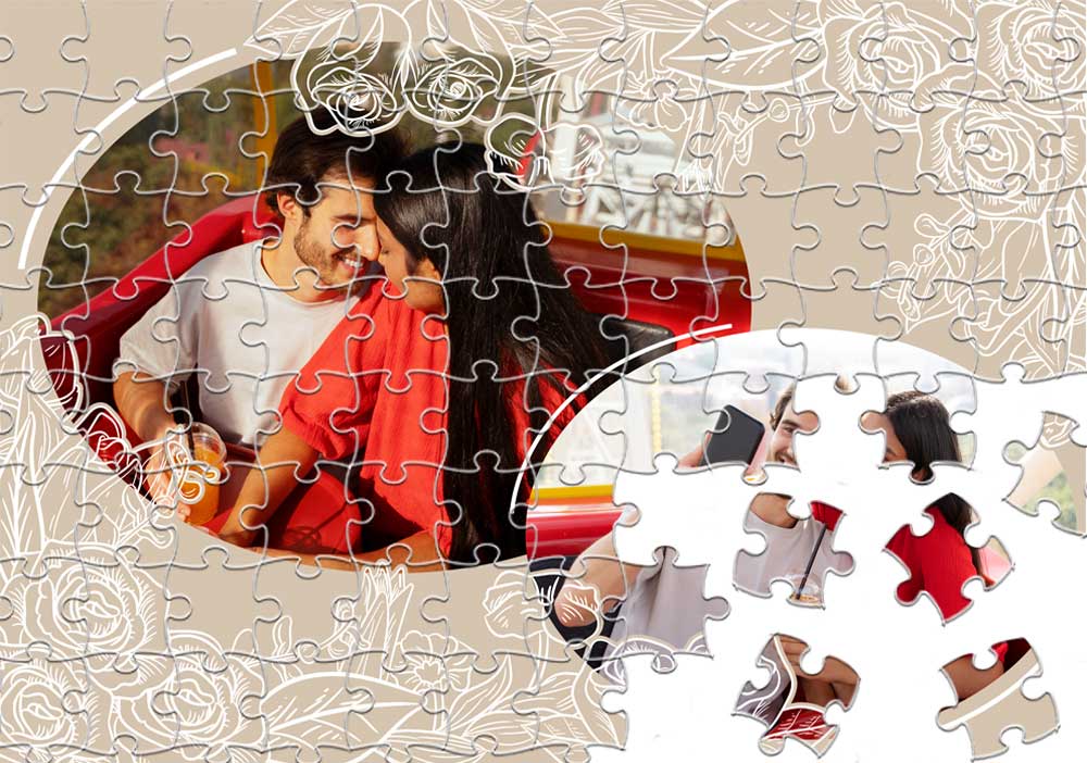 Personalized Love Story Jigsaw Puzzle Gift For Couple