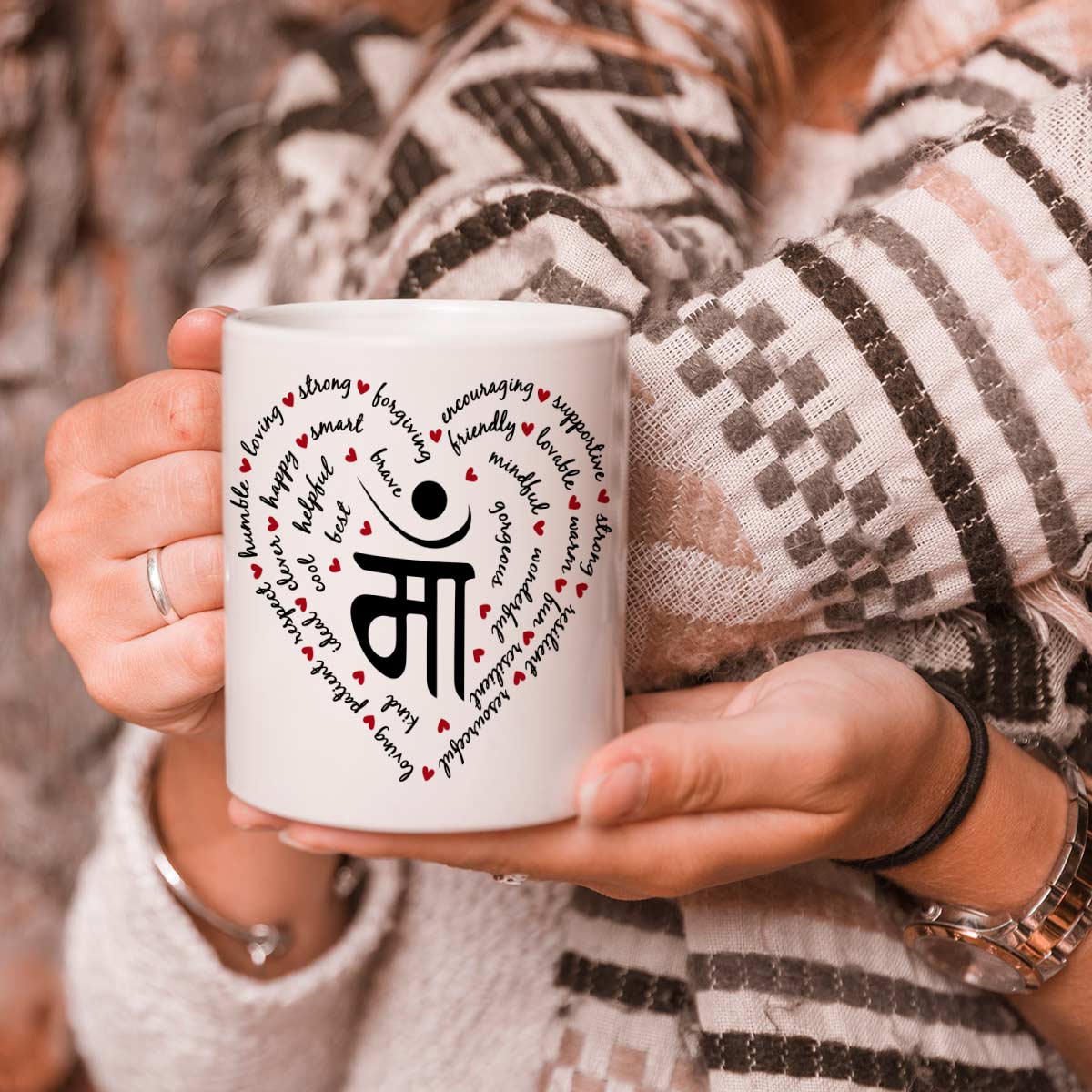 Maa Love Printed Coffee Mug Gift For Mother's Day, Birthday