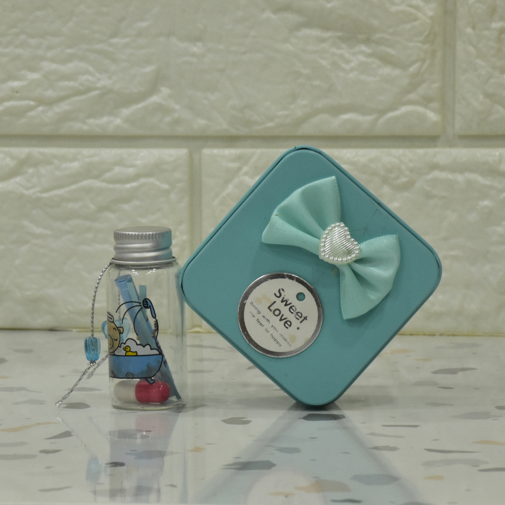 Sweet Love Message Bottle Gift & Pop-up Box Gift Set For Couple