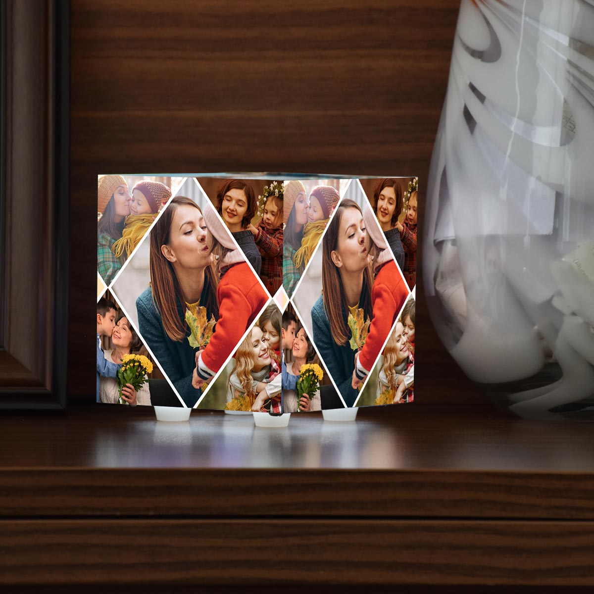 Customized Photo Gallery Cube Lamp Gift For Mother's Day