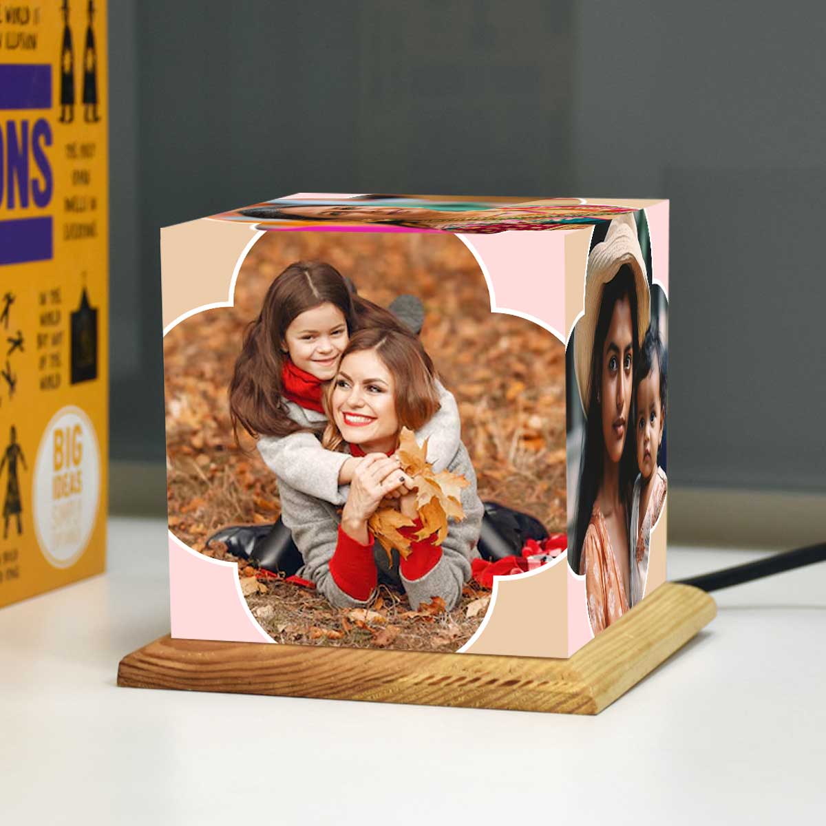 Customized Mini Photo Cube Lamp For Mother's Day