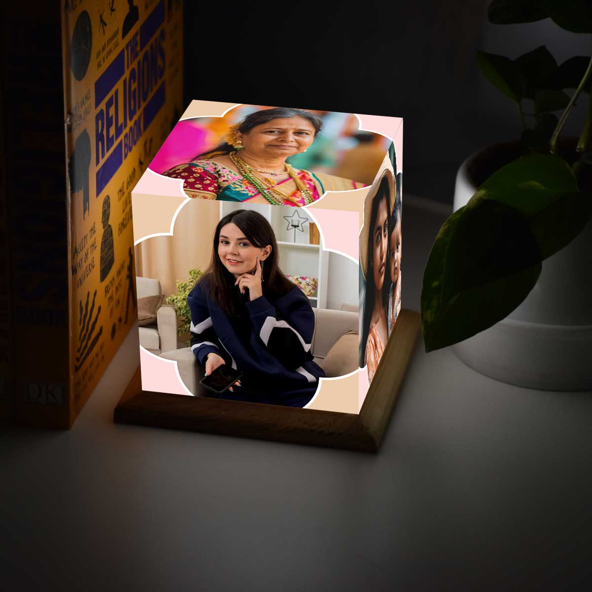 Customized Mini Photo Cube Lamp For Mother's Day