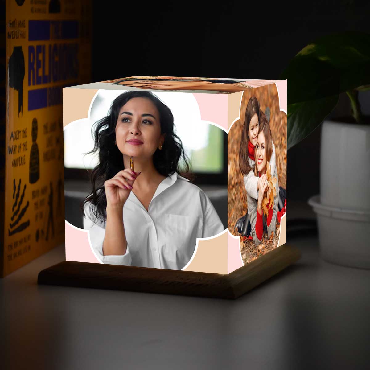 Customized Mini Photo Cube Lamp For Mother's Day