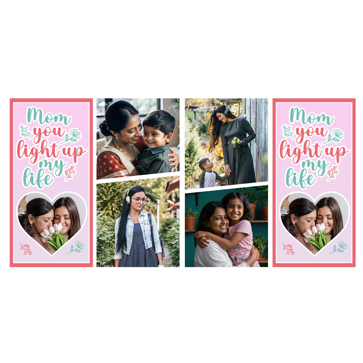 Customized Mom Light My Life Photo Table Lamp For Mother's Day