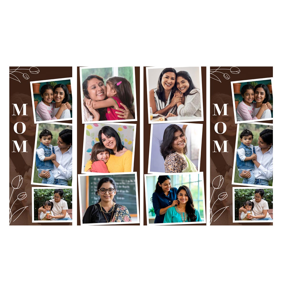 Personalized Mom Photo Grid Table Lamp For Mother's Day