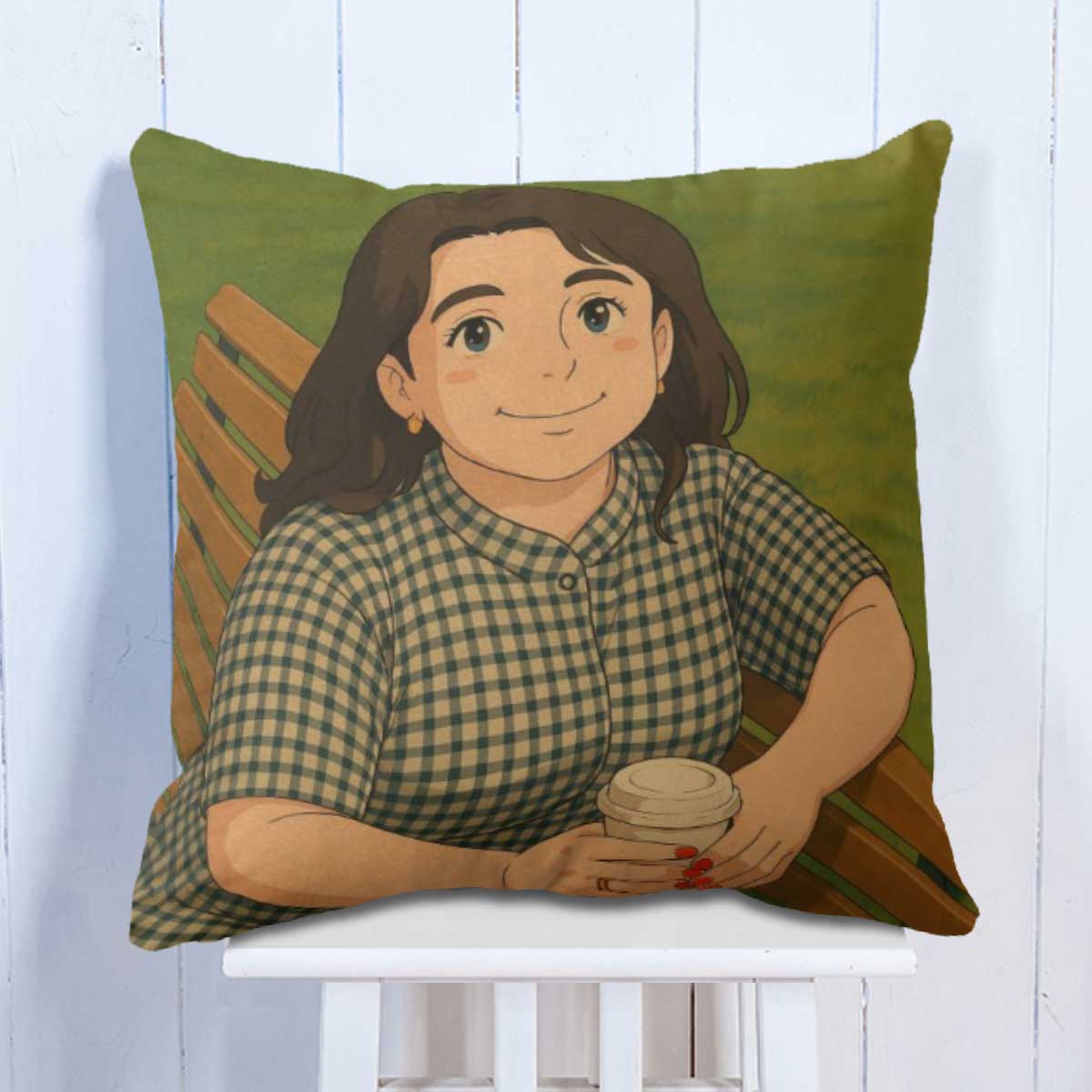 Customized Anime Ghibli Image Cushion Gift For Mom, Wife, Sister