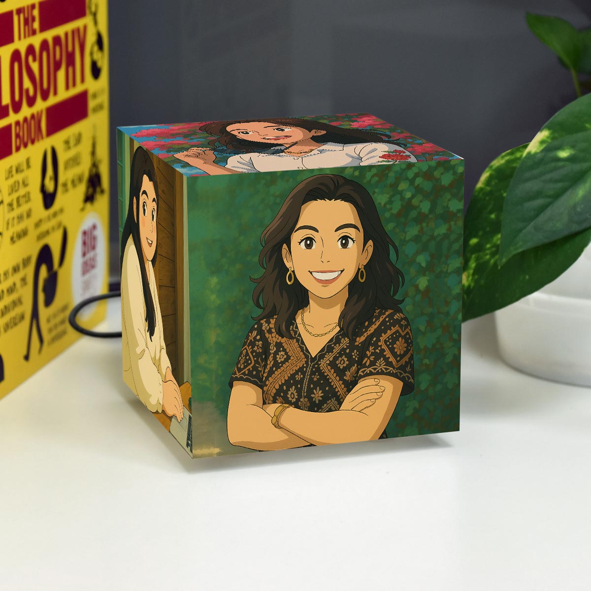 Personalized Anime Ghibli Image Mini Lamp Gift For Mom, Wife, Sister