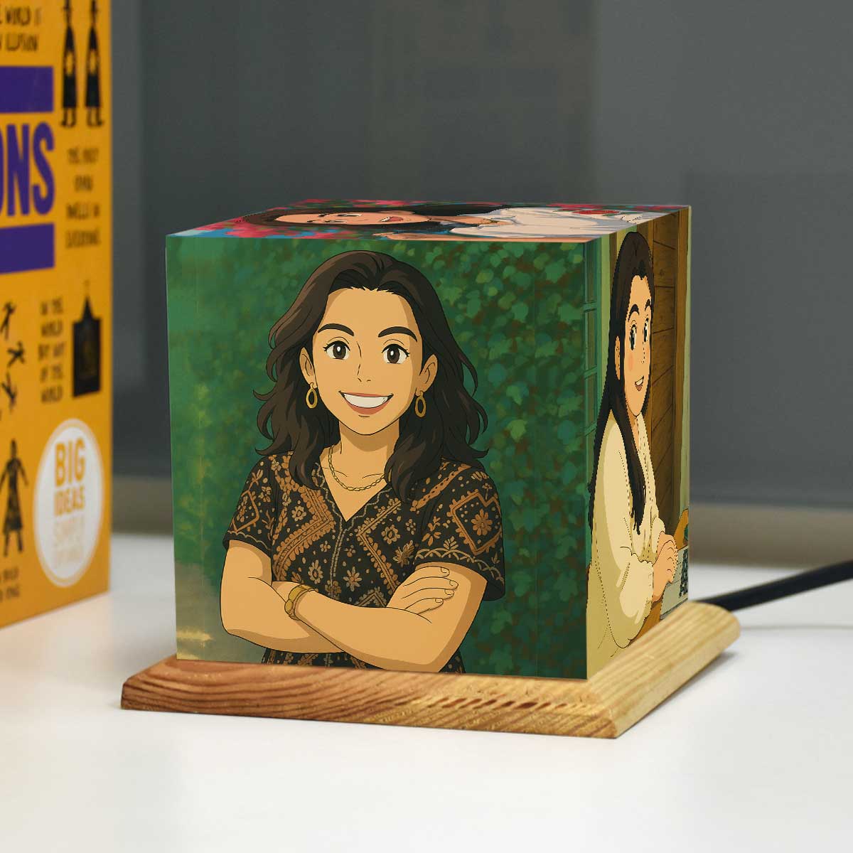 Personalized Anime Ghibli Image Mini Lamp Gift For Mom, Wife, Sister