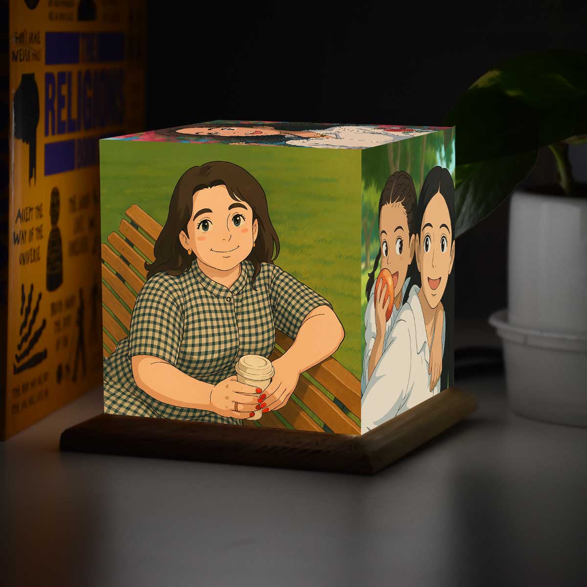 Personalized Anime Ghibli Image Mini Lamp Gift For Mom, Wife, Sister