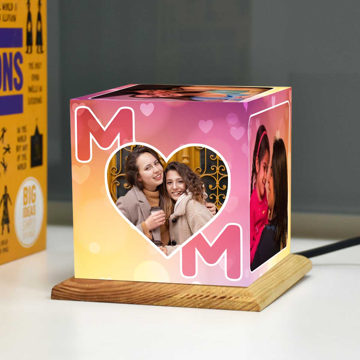 Customized Mom Photo Cube Lamp Gift For Mother's Day