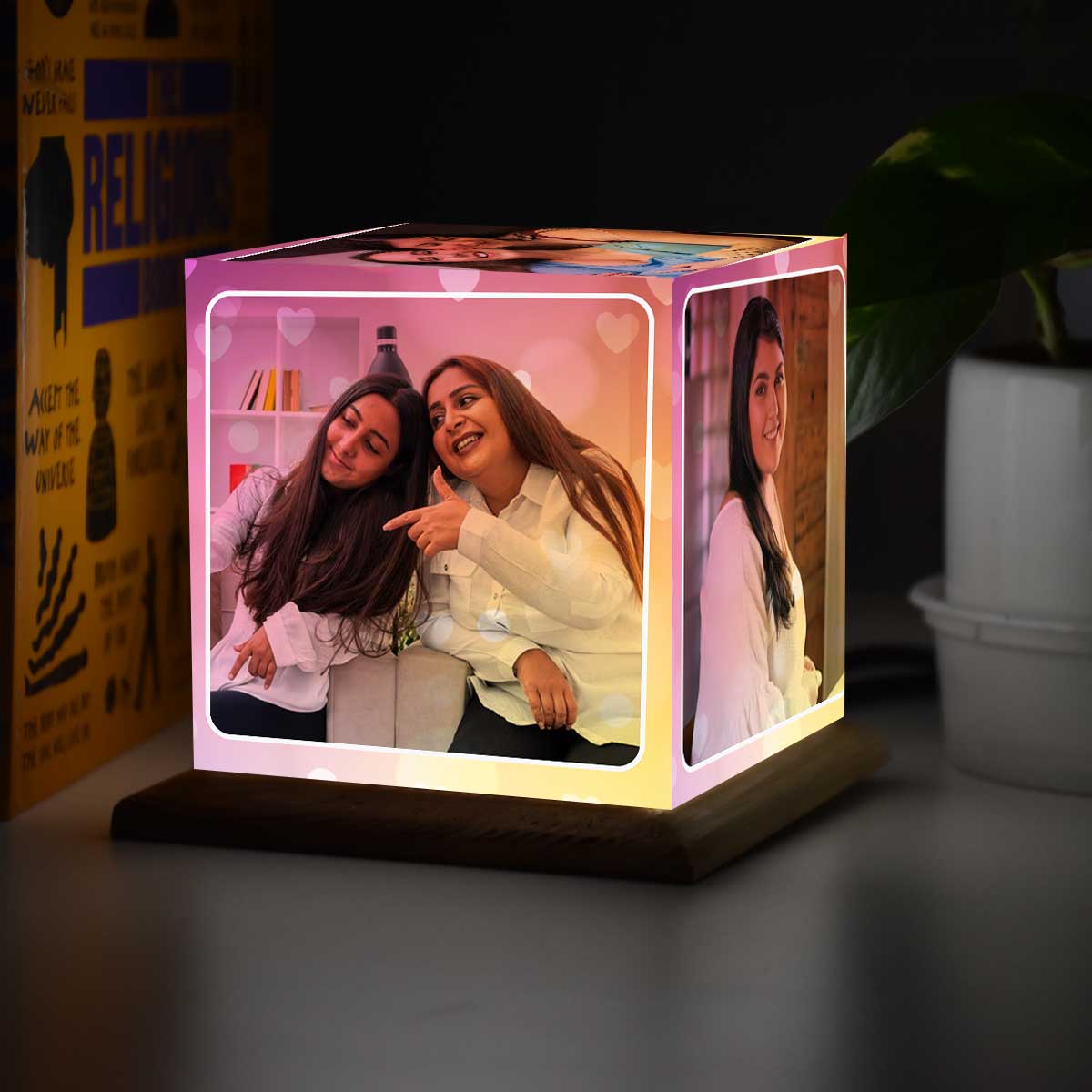 Customized Mom Photo Cube Lamp Gift For Mother's Day