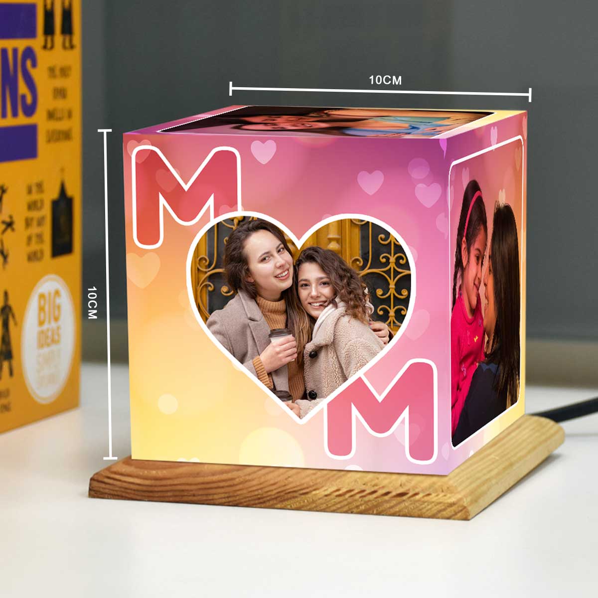 Customized Mom Photo Cube Lamp Gift For Mother's Day