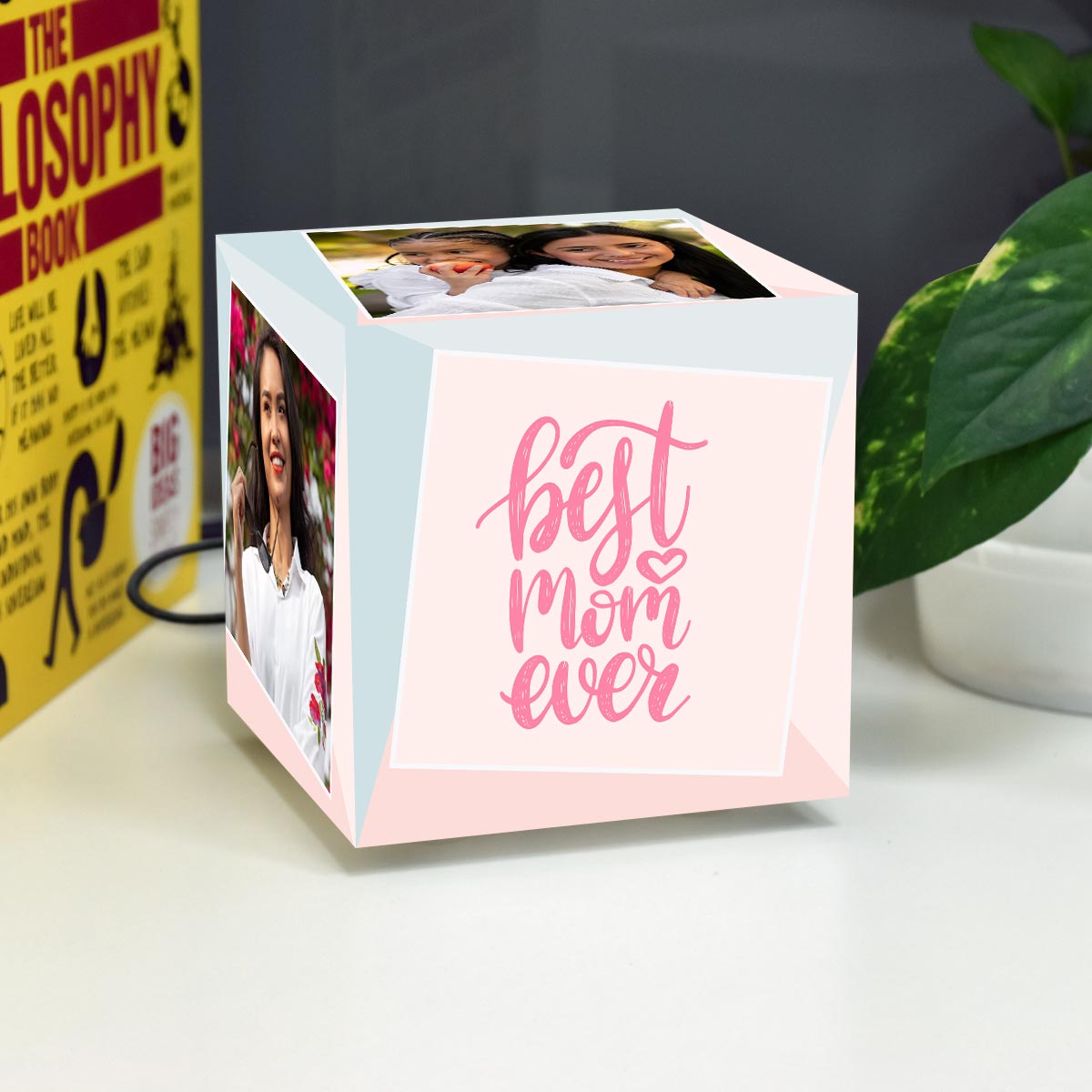 Customized Best Mom Ever Photo Cube Lamp For Mother's Day