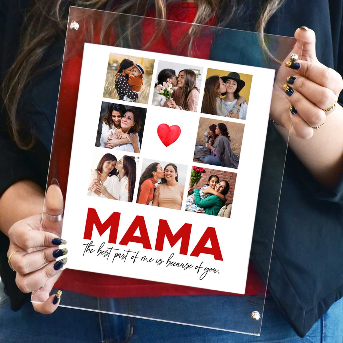 Personalized Mama Poster Frame Gift For Mother's Day