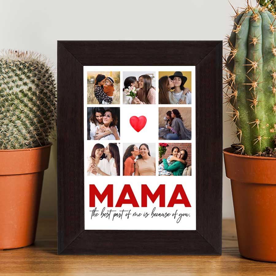 Personalized Mama Poster Frame Gift For Mother's Day
