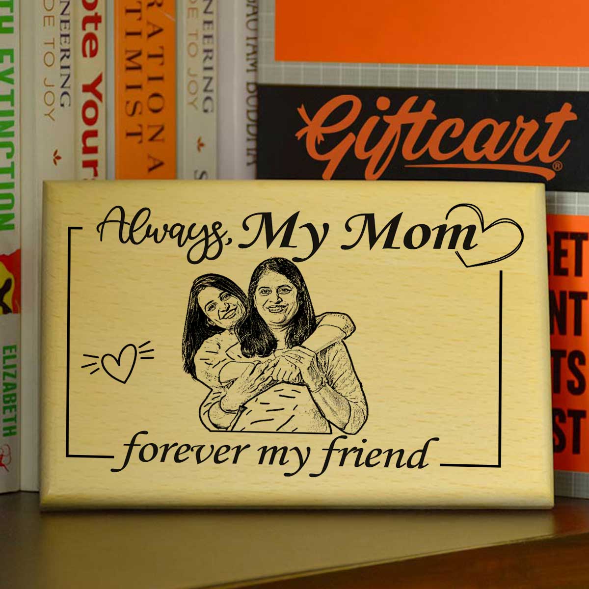 Always My Mom Forever Friend Wooden Photo Frame For Mother's Day